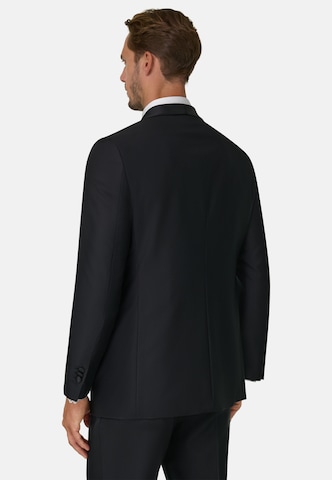Boggi Milano Regular fit Business-colbert in Zwart: terug