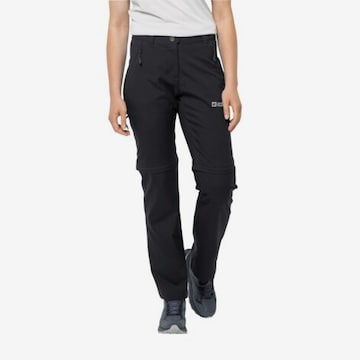 JACK WOLFSKIN Regular Athletic Pants in Black: front