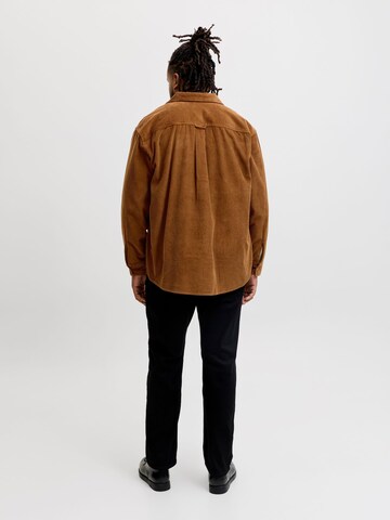 JACK & JONES Regular fit Business shirt in Brown