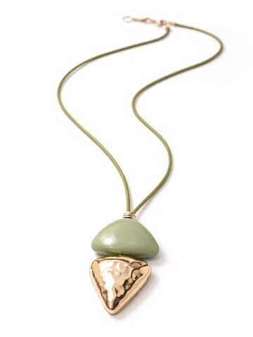 COLLEZIONE ALESSANDRO Necklace 'Beate' in Green: front