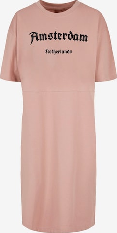 Merchcode Dress 'Amsterdam' in Pink: front