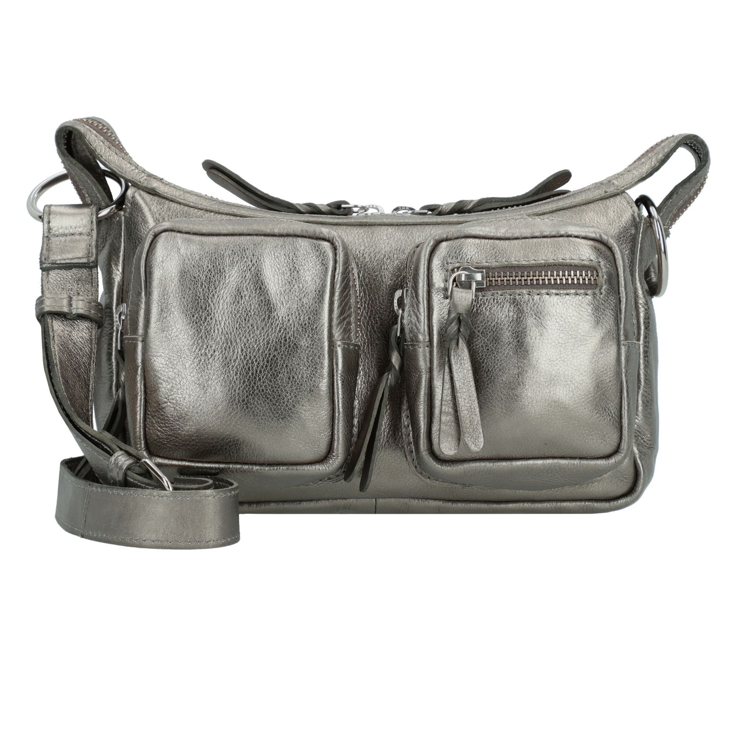 Taschendieb Wien Umhängetasche 'Salvatorgasse' in Silber: Vorderseite