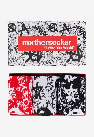 Mxthersocker Socks 'UNHINGED - ANARCHY' in Red