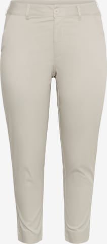 Pantalon chino 'Leana' KAFFE CURVE en gris : devant