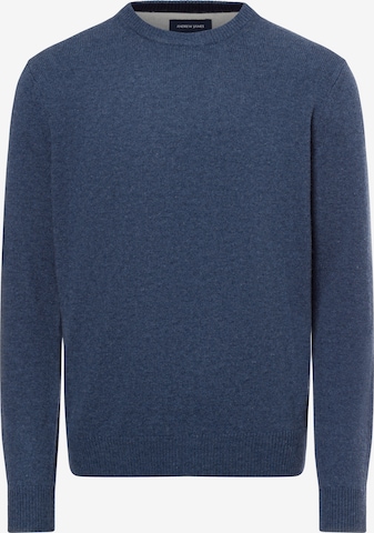 Andrew James Pullover in Blau: Vorderseite