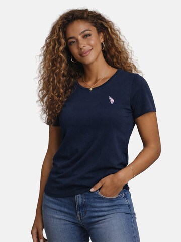 U.S. POLO ASSN. Shirt in Blauw: voorkant
