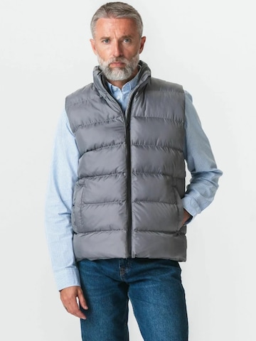 Gilet ' Puffer Vest ' di TEESHOPPEN in grigio: frontale