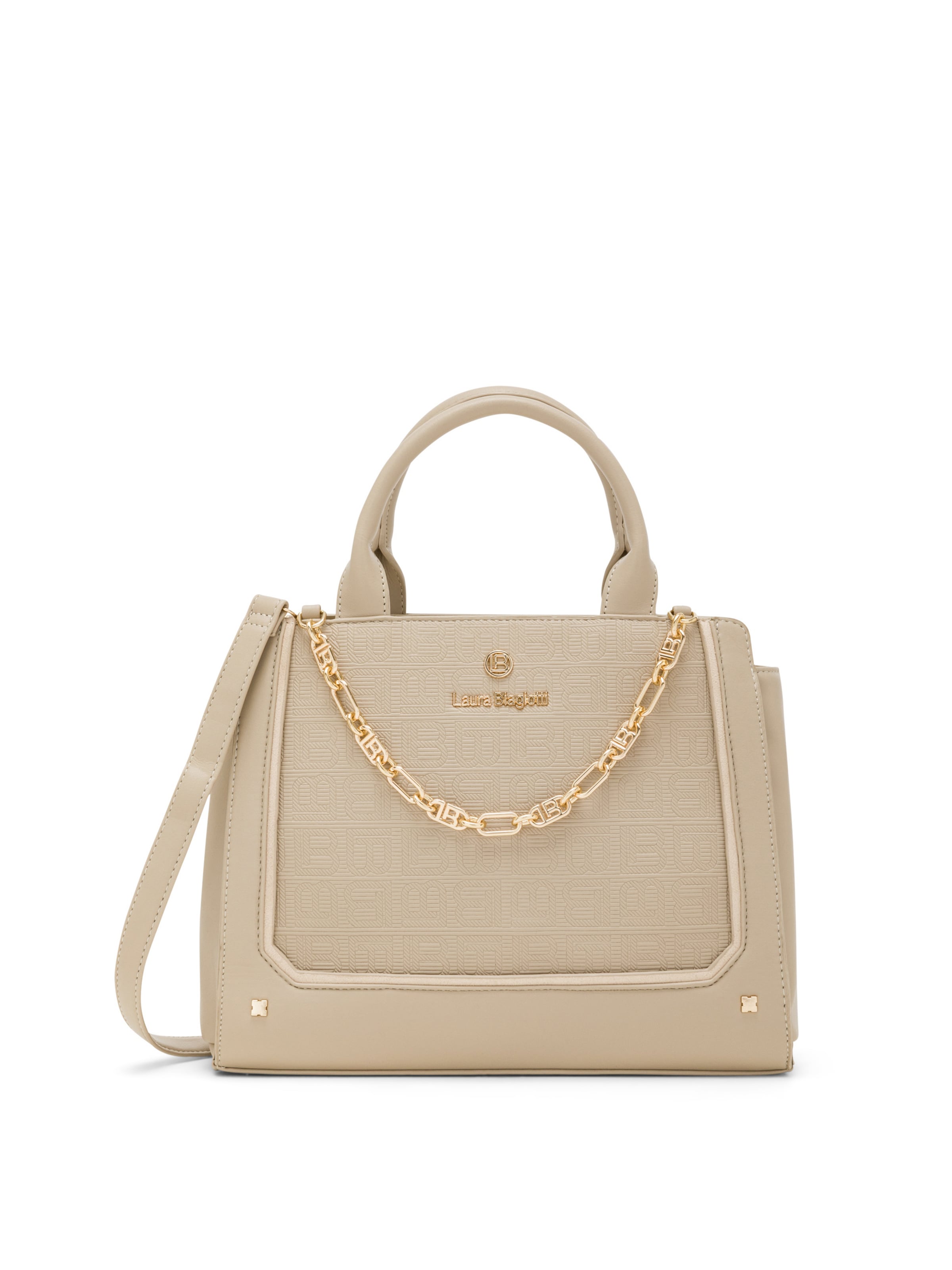 Borsa a mano 'Arkkette 1' di Laura Biagiotti in beige: frontale