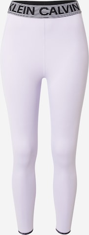Calvin Klein Sport Skinny Pants in Purple: front