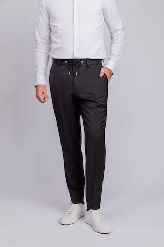 BOSS Regular Pleated Pants 'H-Genius' in Black