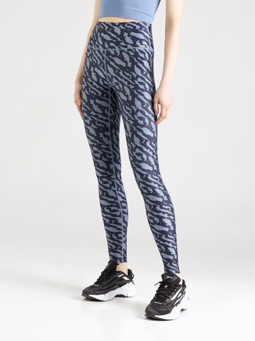 Skinny Pantalon de sport 'Mist' Athlecia en gris : devant