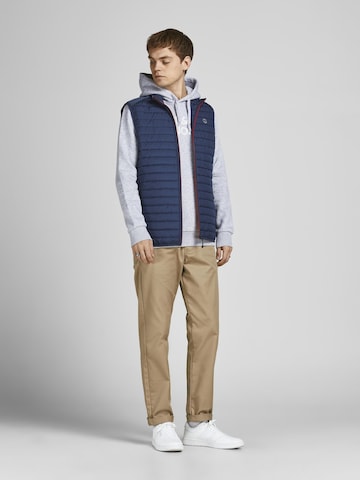 JACK & JONES Brezrokavnik | modra barva