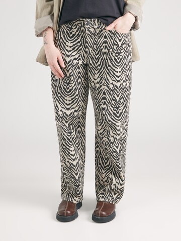 Noisy May Curve Regular Jeans 'NMMARLEY' in Beige: front
