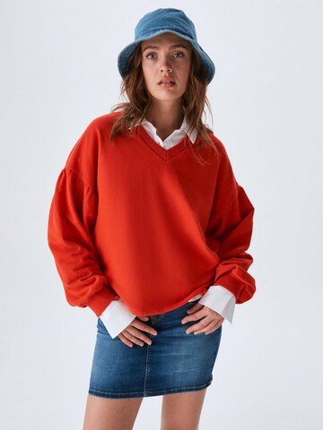 LTB Sweatshirt 'SECEPE' in Rot: Vorderseite