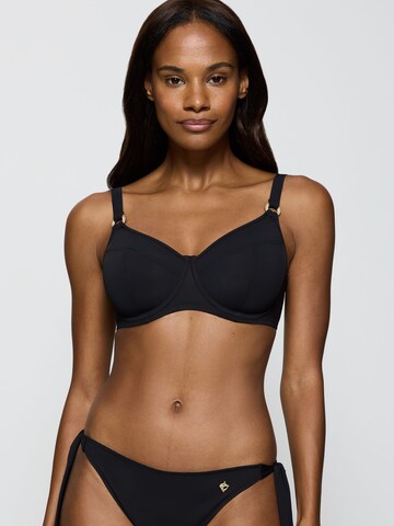 TRIUMPH Minimiser Bikini Top ' Summer Twist ' in Black: front