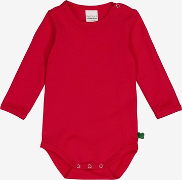 Tutina / body per bambino 'Langarm' di Fred's World by GREEN COTTON in rosso: frontale