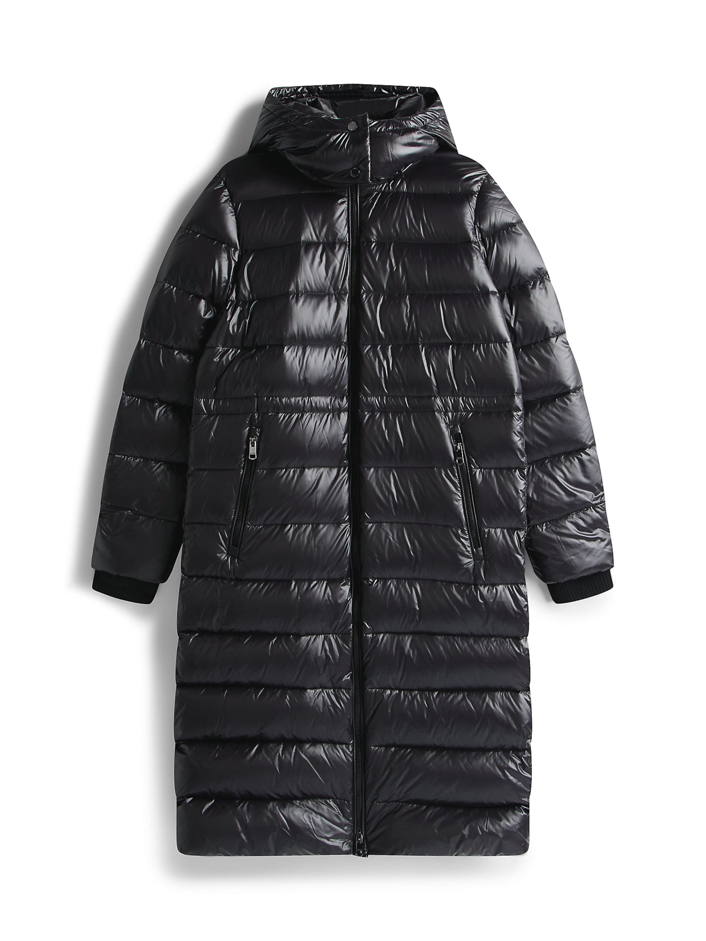 TOMMY HILFIGER Ανοιξιάτικο και φθινοπωρινό παλτό σε μαύρο: μπροστά