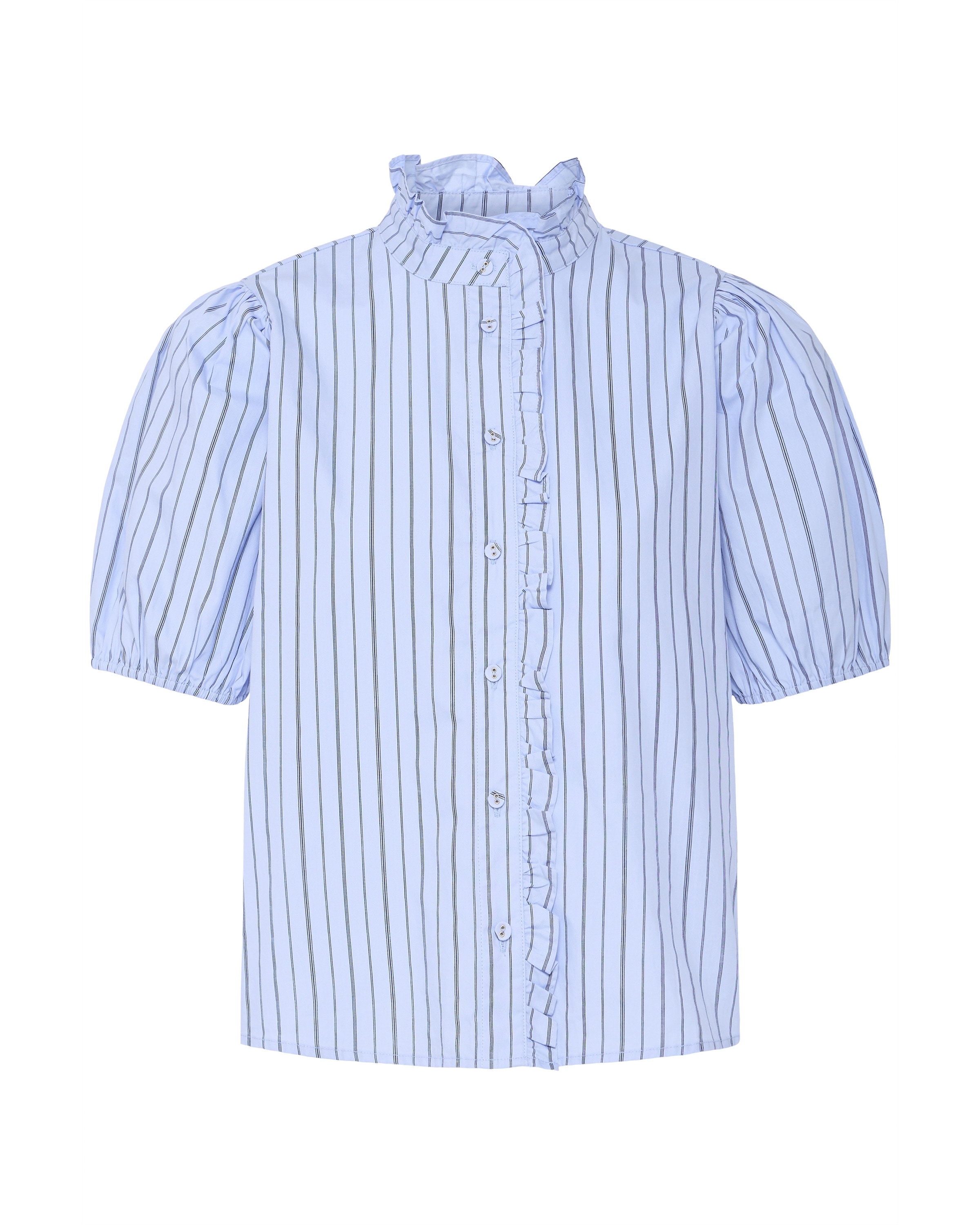 b.young Bluse 'Fantini' in Blau: Vorderseite