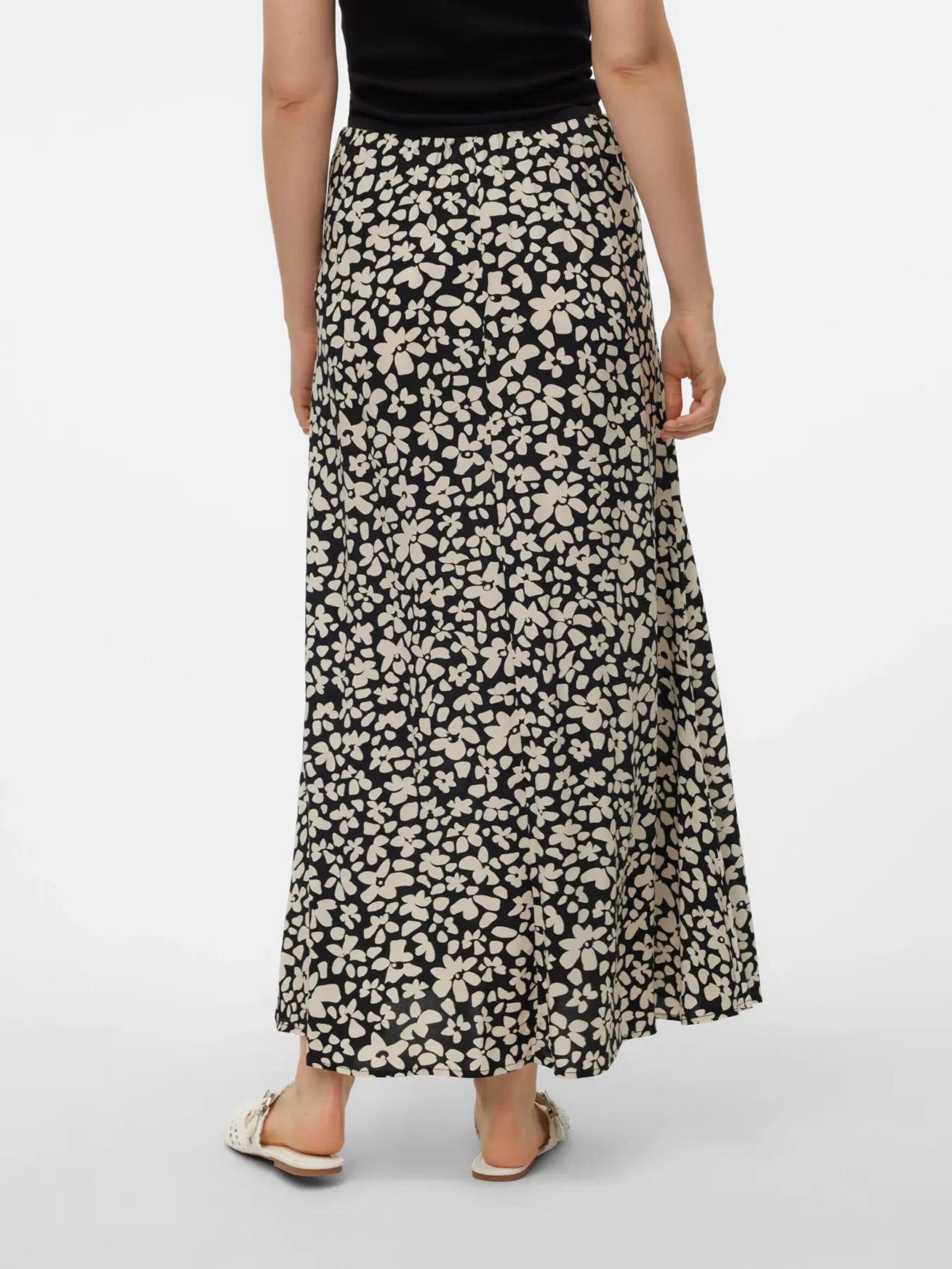 VERO MODA Rok 'VMALBA ANKLE SKIRT WVN NOOS' in Zwart
