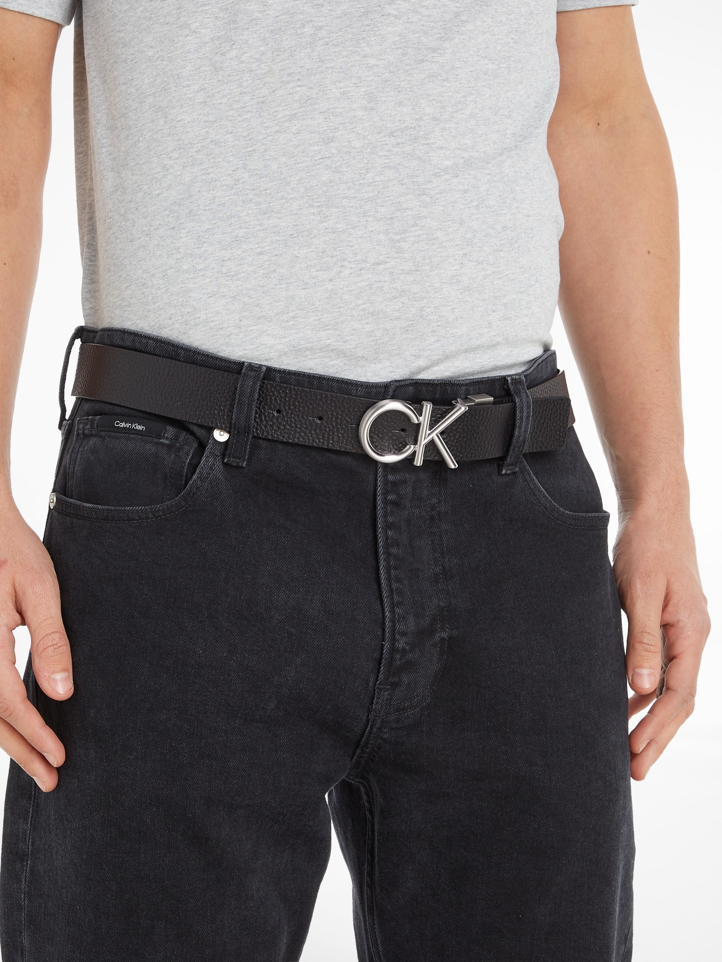 calvin klein belt mens black
