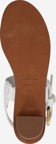 Sandales à lanières 'ANA' Polo Ralph Lauren en blanc