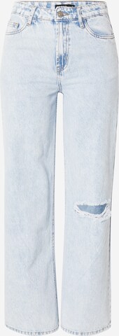 Wide leg Jeans de la LMTD pe albastru: față