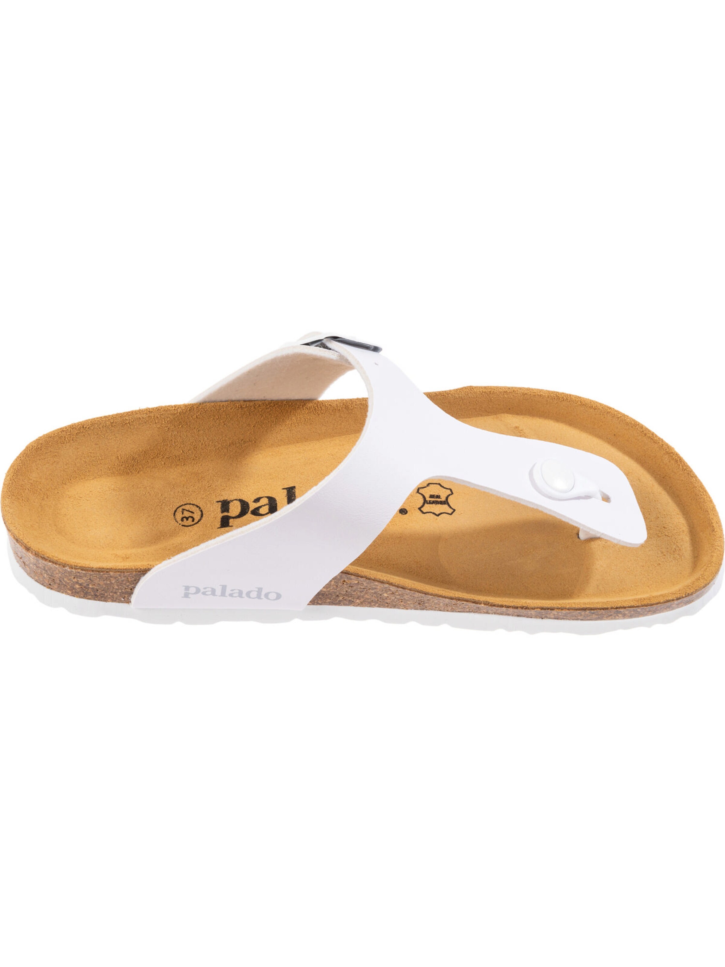 Palado T-bar sandals 'Palado Kos Matt' in White