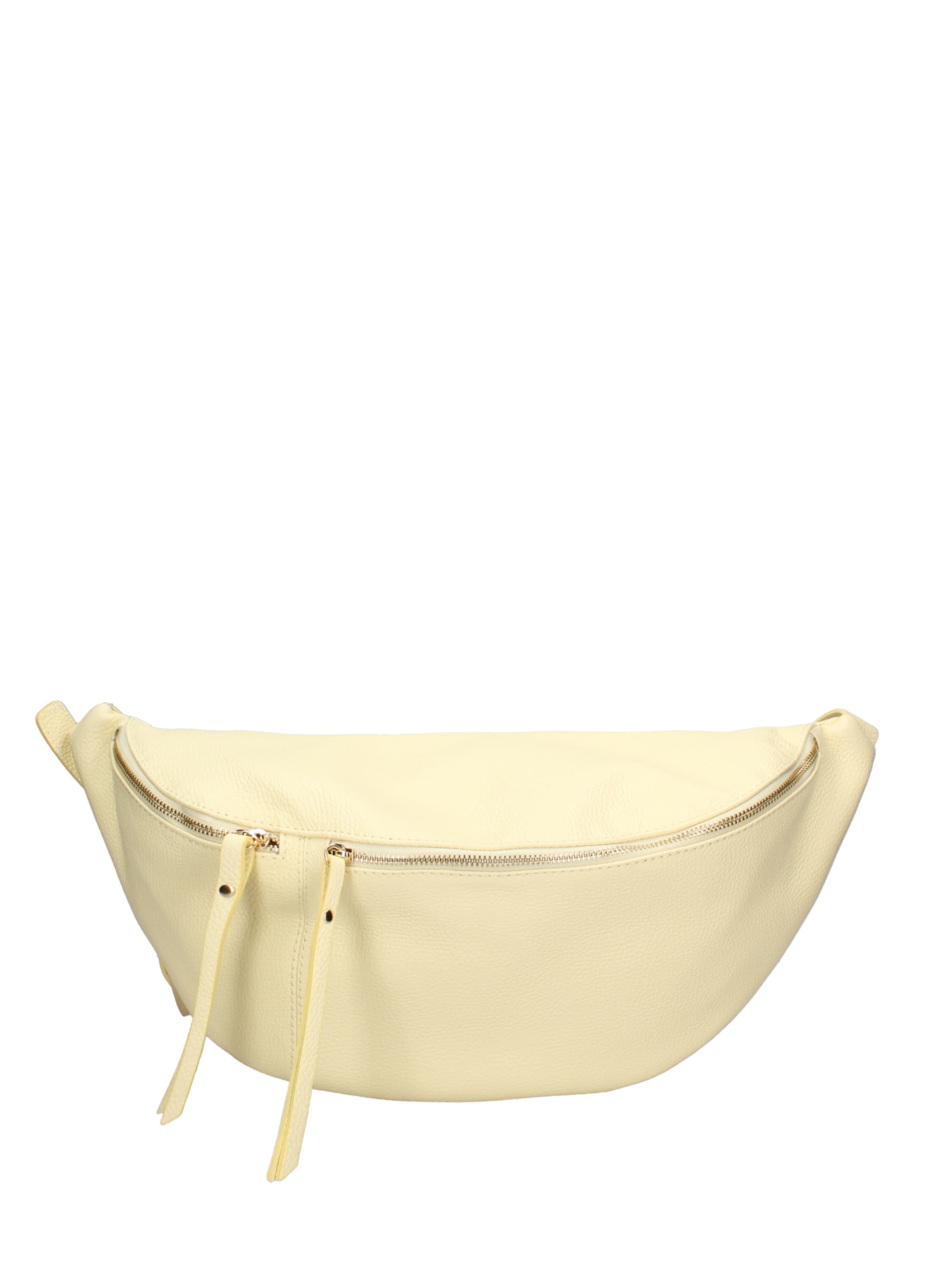 Marsupio 'Marsupio donna pelle dollaro Gave Lux - con zip e tracolla regolabile' di Chiara Ferretti in giallo: frontale