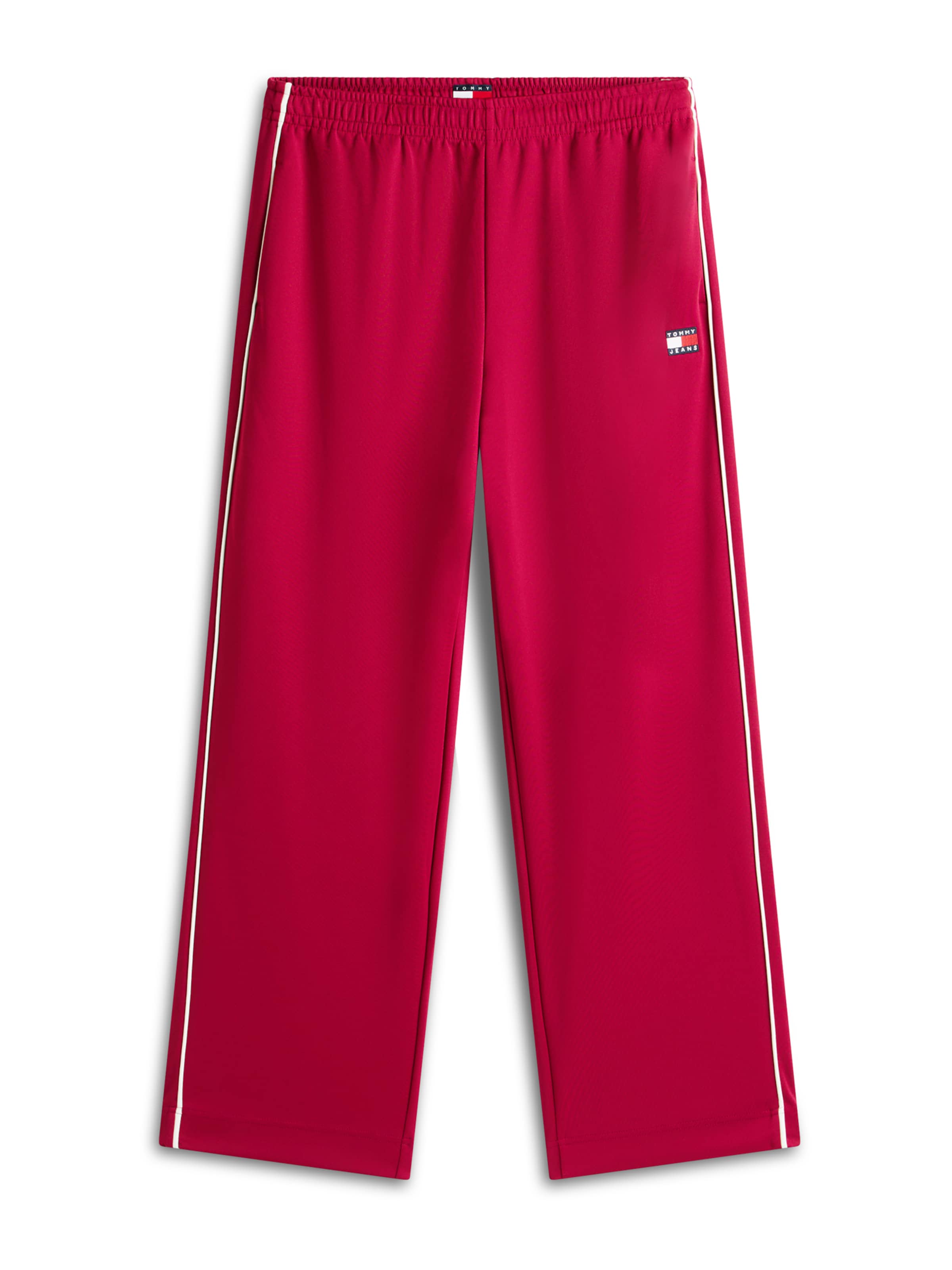 Tommy Jeans Široke hlačnice Hlače | vijolična barva: sprednja stran