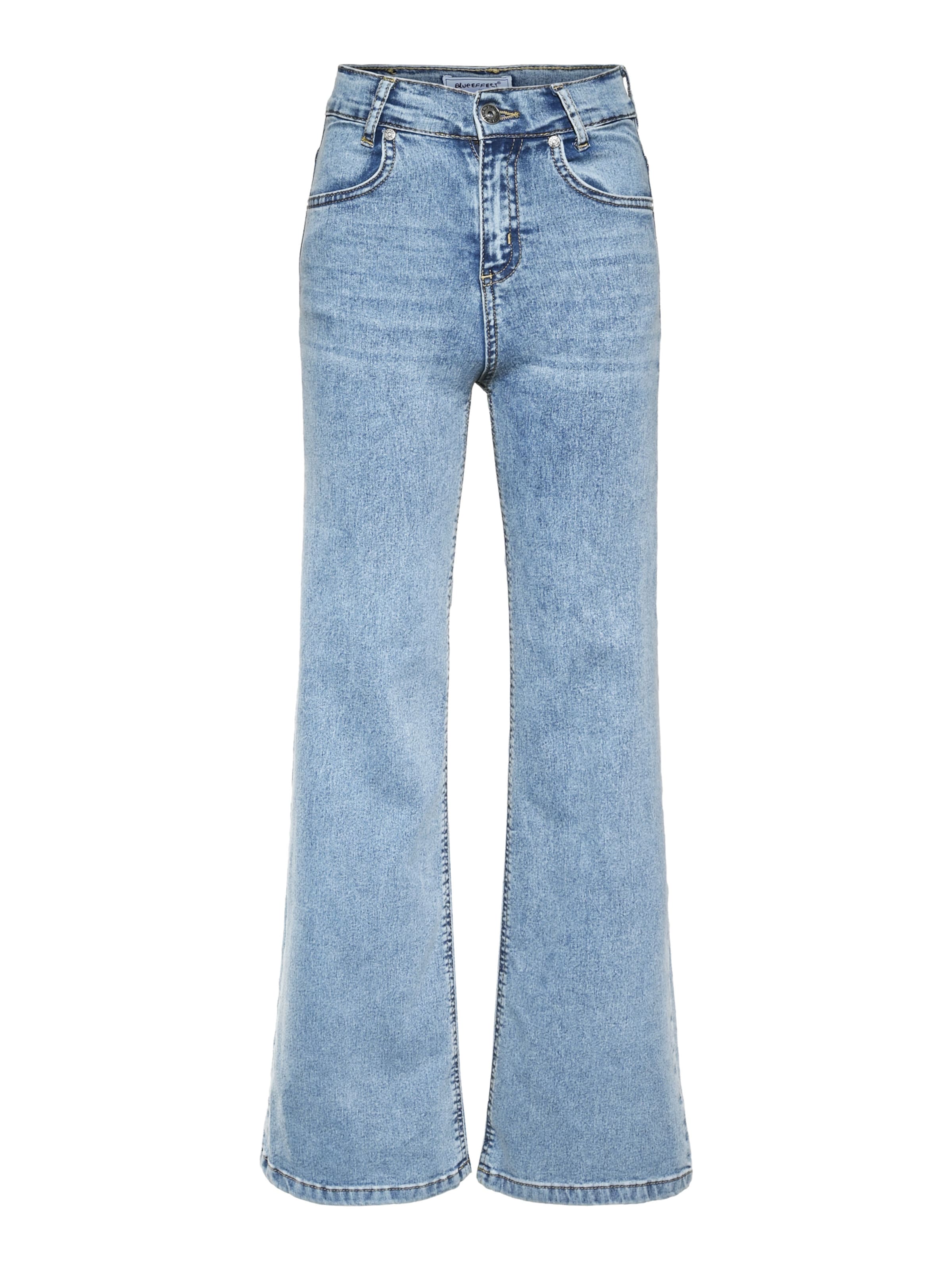 BLUE EFFECT Laiad sääred Teksapüksid, värv sinine: eest vaates