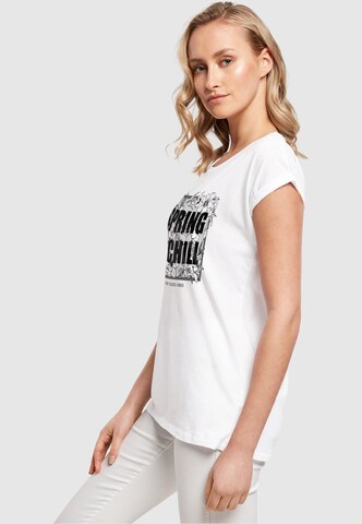 T-shirt 'Spring And Chill' Merchcode en blanc