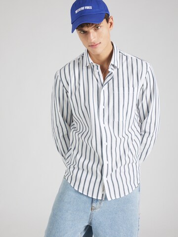 Casual Friday Regular fit Button Up Shirt 'CF ALVIN' in White: front