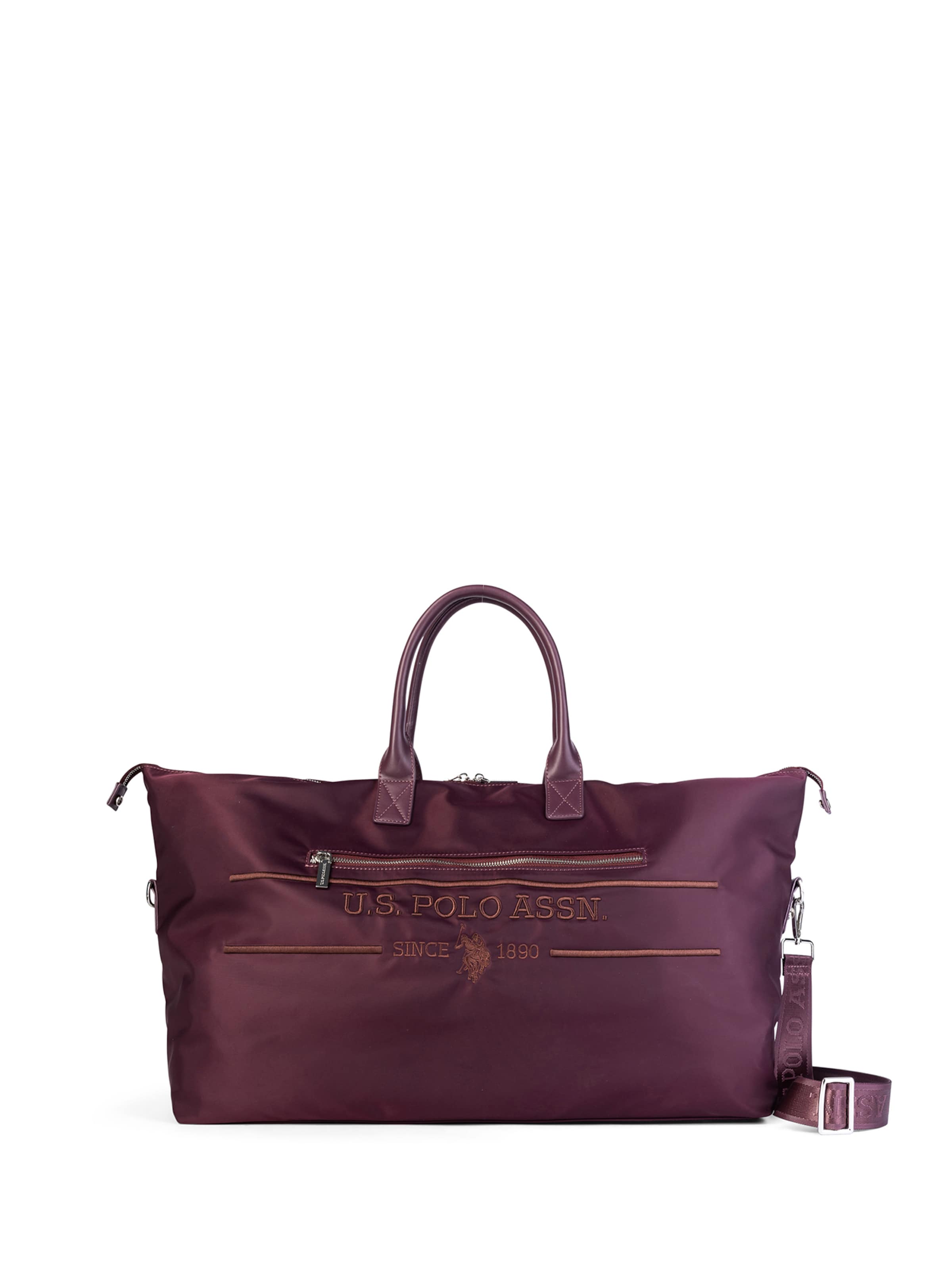Borsa weekend di U.S. POLO ASSN. in lilla: frontale
