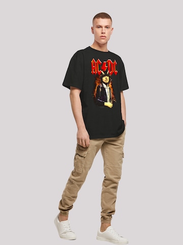 F4NT4STIC Shirt 'ACDC Rock Band Shirt Angus Highway To Hell' in Black