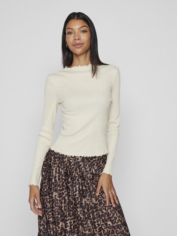 VILA Shirt in Beige: voorkant