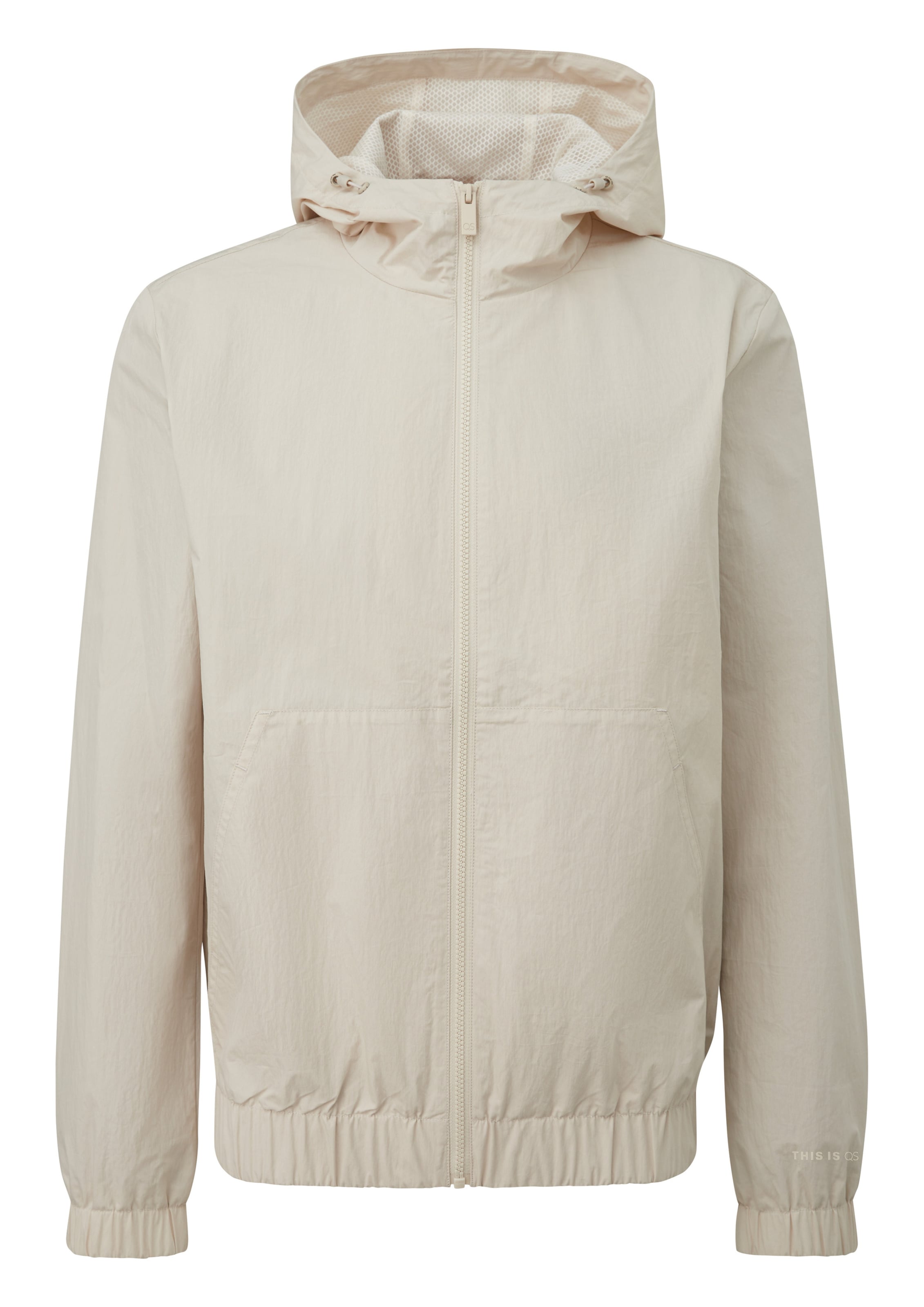 QS Between-season jacket in Beige: front