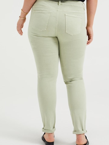WE Fashion Skinny Jeans in Green