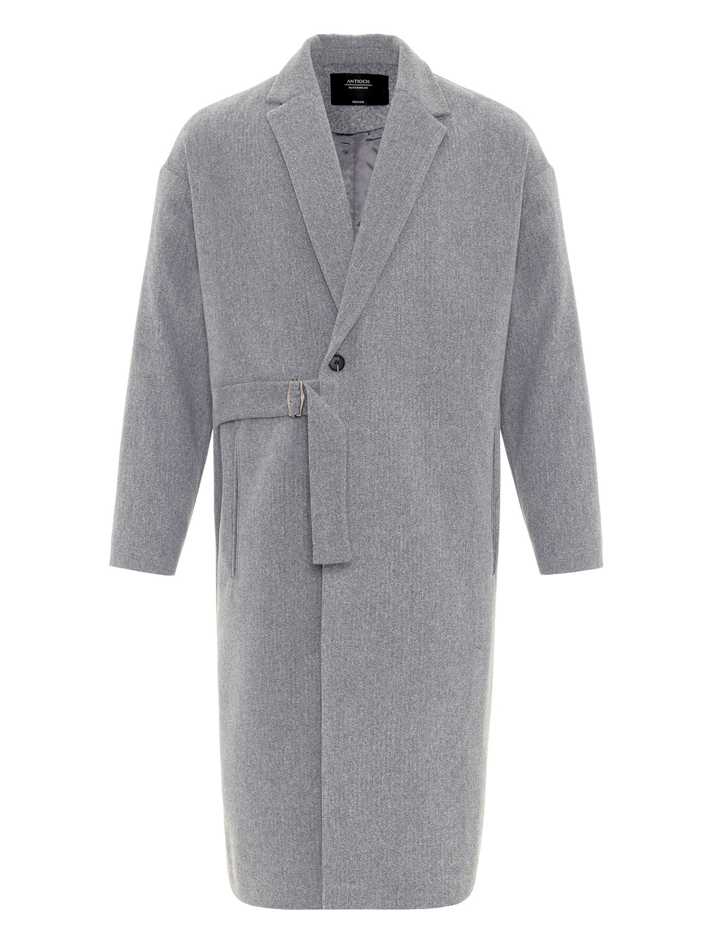 Antioch Övergångsrock i grå: framsida