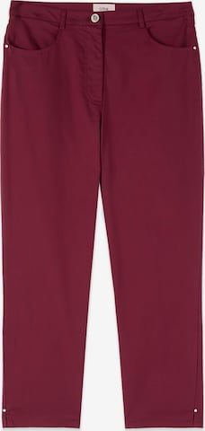 Effilé Pantalon oltre en violet : devant
