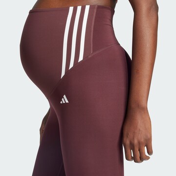 Skinny Pantalon de sport 'Optime Essentials' ADIDAS PERFORMANCE en rouge