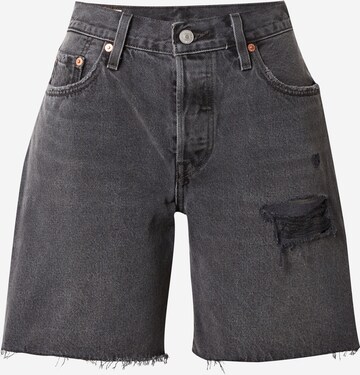 LEVI'S ® Jeans '501 90s Short' in Zwart: voorkant