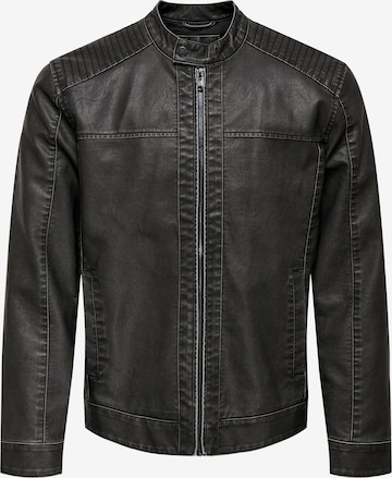 Only & Sons Демисезонная куртка 'ONSMIKE' в Черный: спереди