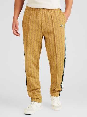 LACOSTE Regular Pants in Yellow: front