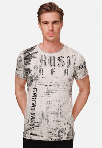 Rusty Neal T-Shirt in Grau: Vorderseite