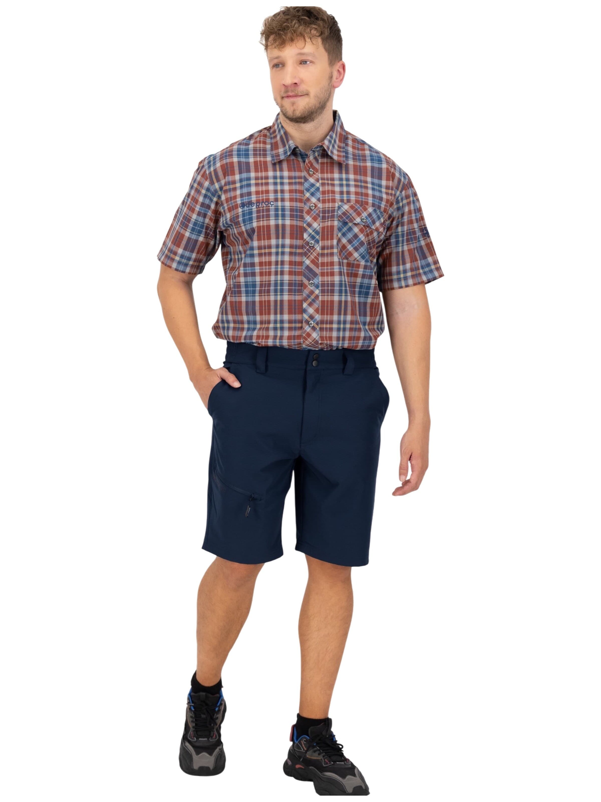 Slimfit Pantaloni per outdoor 'Trekkingshorts Kentville MEN Bermuda Outdoorhose Funktionshose Shorts' di deproc in blu