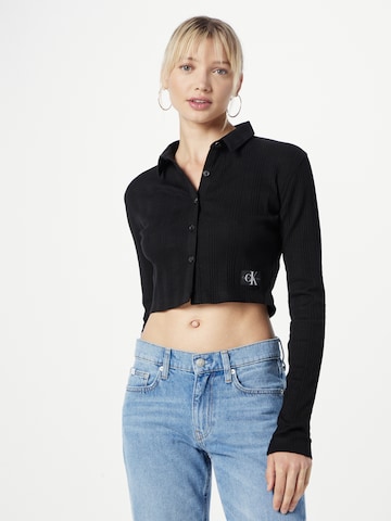 Calvin Klein Jeans - Blusa en negro: frente