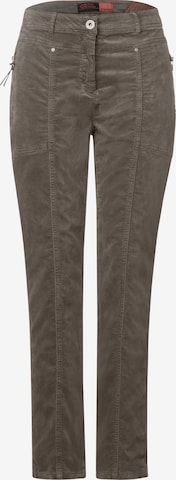 CECIL Regular Pants in Brown: front