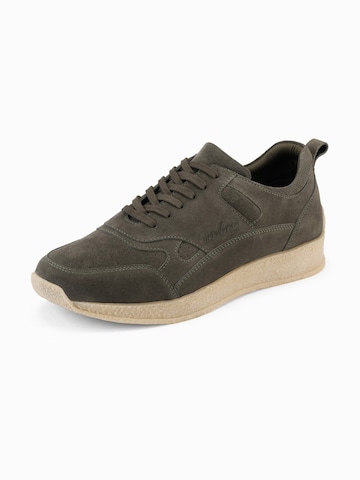 Ombre Platform trainers in Green: front