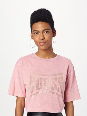 GUESS - Camiseta 'CELIA' en rosa: frente