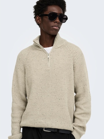 Only & Sons - Jersey 'ONSLOGAN' en gris